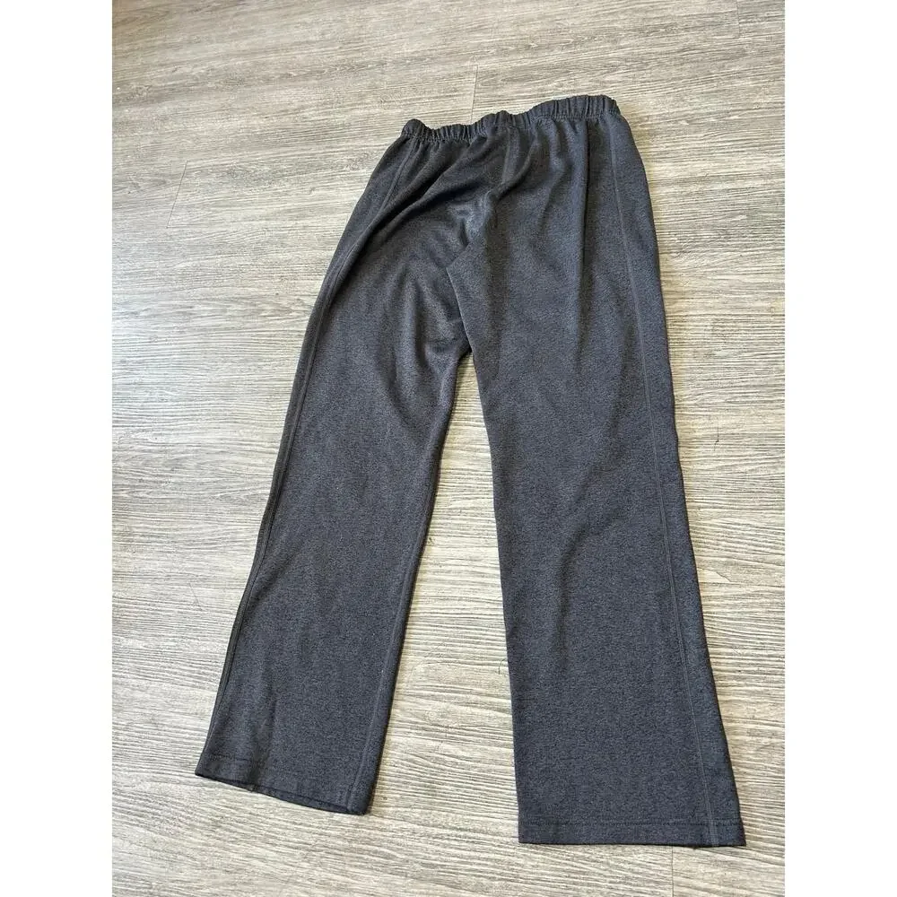 The North Face Mens Small Grey Fleece Sweatpant Open Bottom Straight Leg Lounge⁠